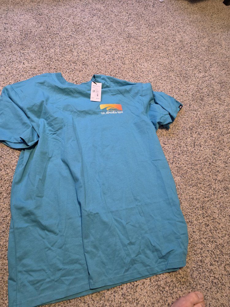 Quiksilver Men's Blue T-Shirt - XXL