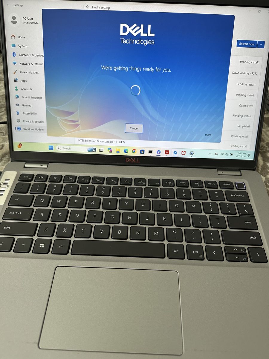Dell Touch Laptop i7 Core 11th Gen 512 GB SSD 16 GB RAM Fast
