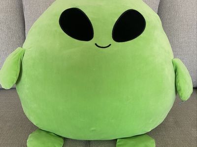 New Large 24" Green Squishy Alien Stuffed Animal