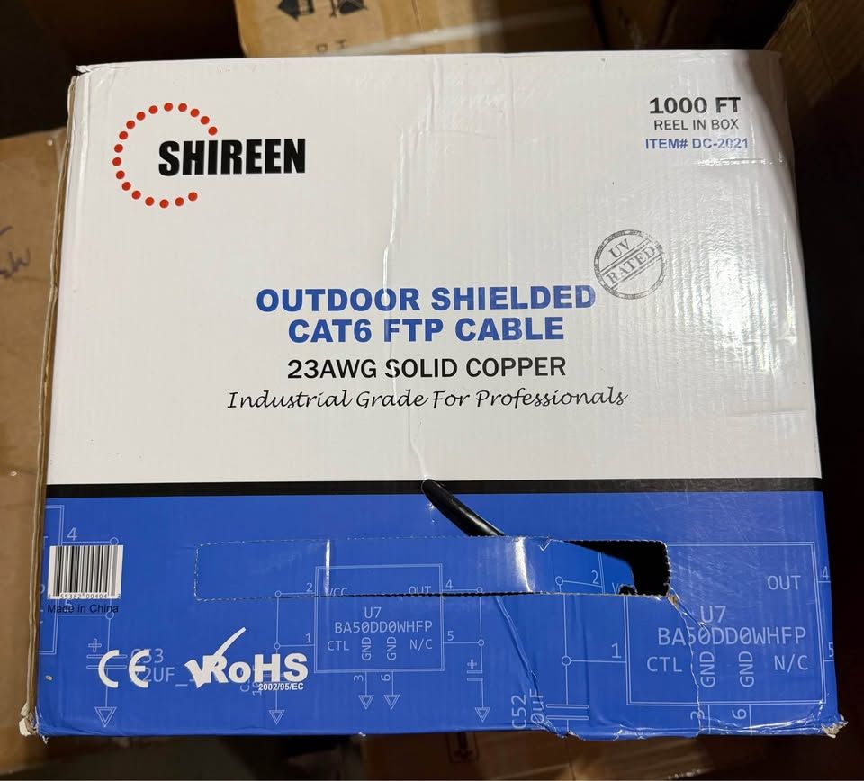 DC-2021 - Outdoor CAT6 Shielded -1000ft Spool