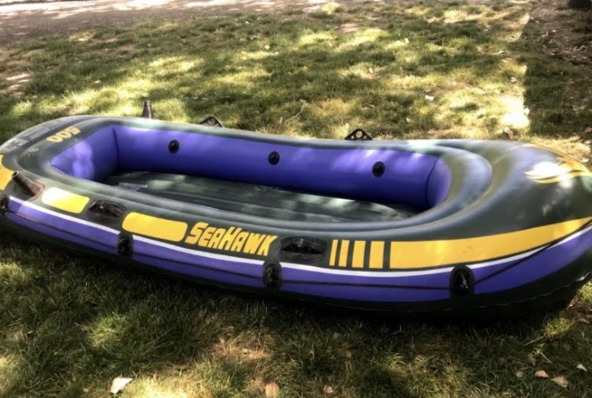 Intex Seahawk 500 Inflatable Boat Raft Green and Purple