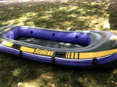 Intex Seahawk 500 Inflatable Boat Raft Green and Purple