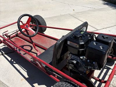 Red Go Kart with Predator 224 Max Performance Gas Engine