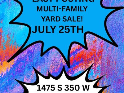 MULTI-FAMILY YARD SALE!