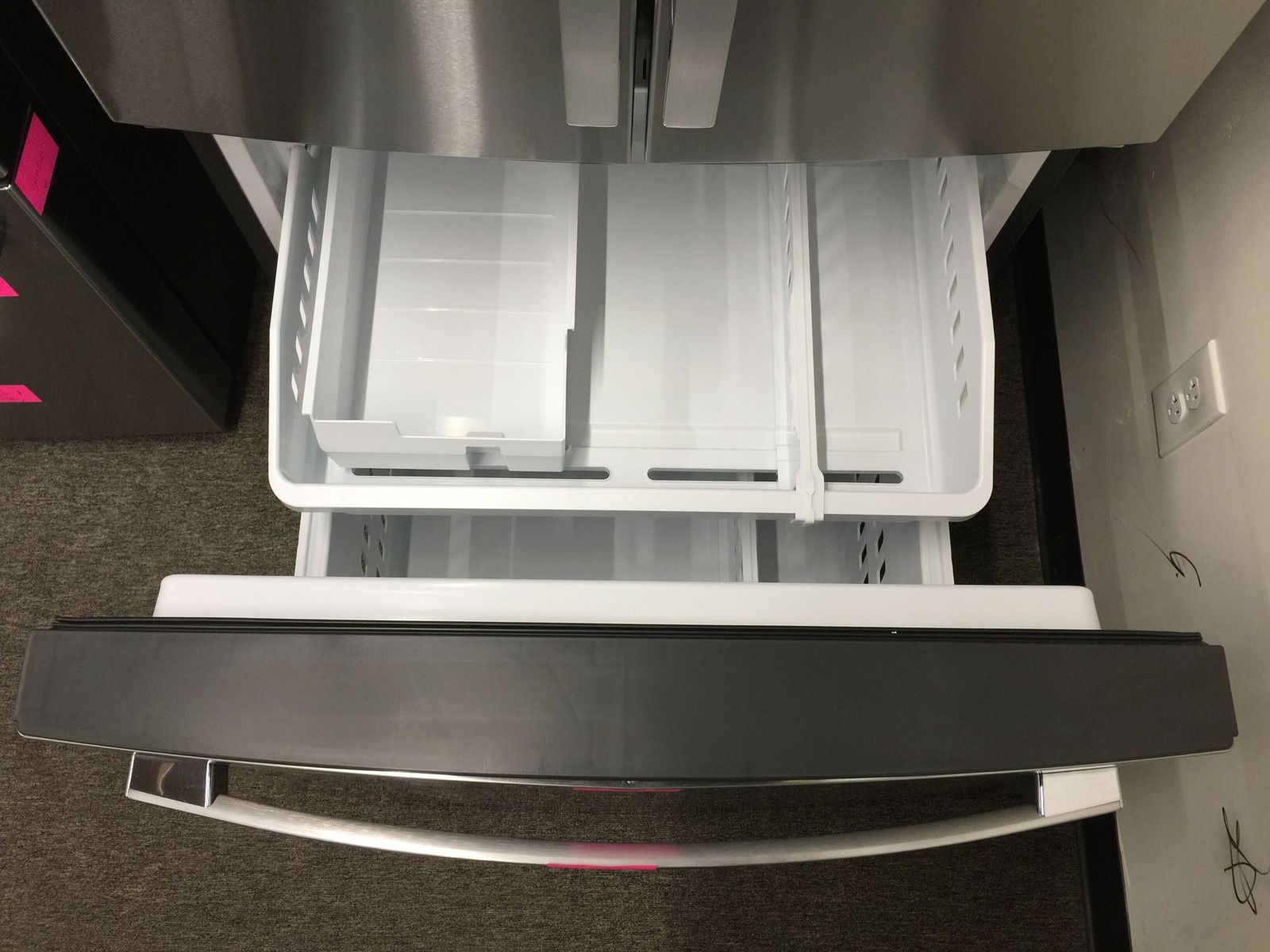 New GE Stainless Steel French Door w/ Freezer