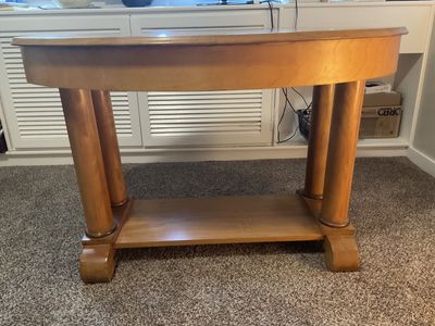 Reduced price: Vintage Solid Wood Oval Accent Table with Drawer -