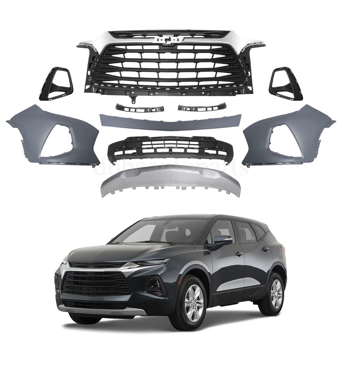 Front Bumper assembly Complete Fit For 2019-2023  CHEVY BLAZER LT