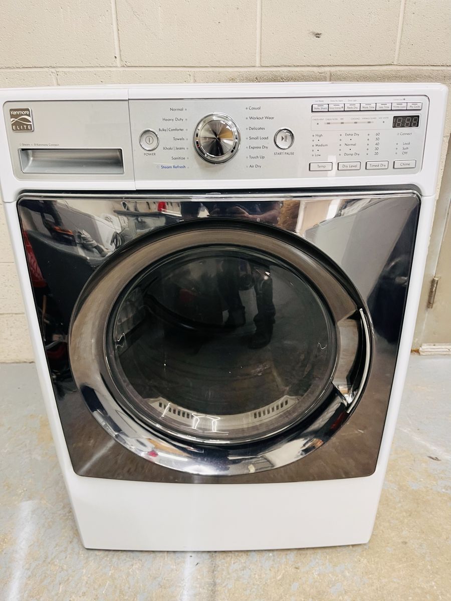 Kenmore electric dryer with steam refresh