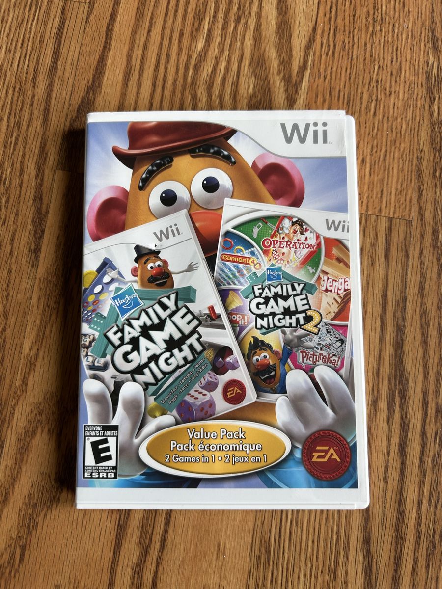Nintendo Wii family game night value pack  2 in 1