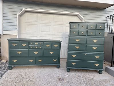 Refinished Bassett Dresser Set