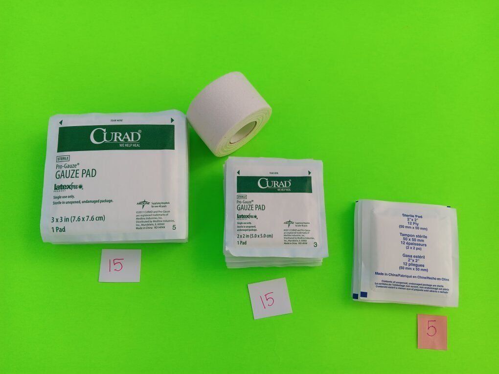 Sterile Gauze Pads and Tape