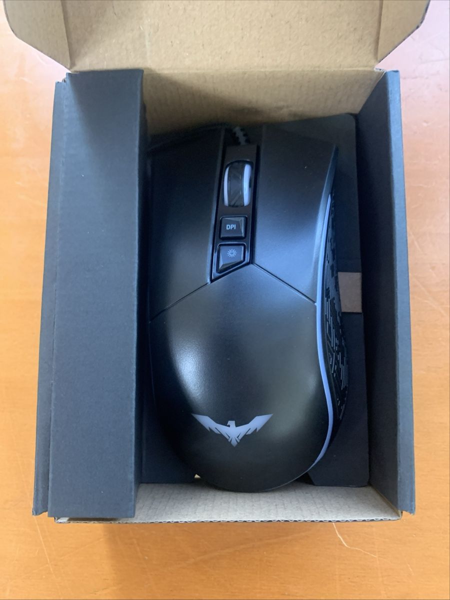 Havit RGB HV-MS733 Wired Programmable Black Gaming Office Mouse, Multicolor
