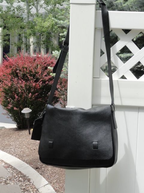 Leather Laptop/Messenger Bag—New