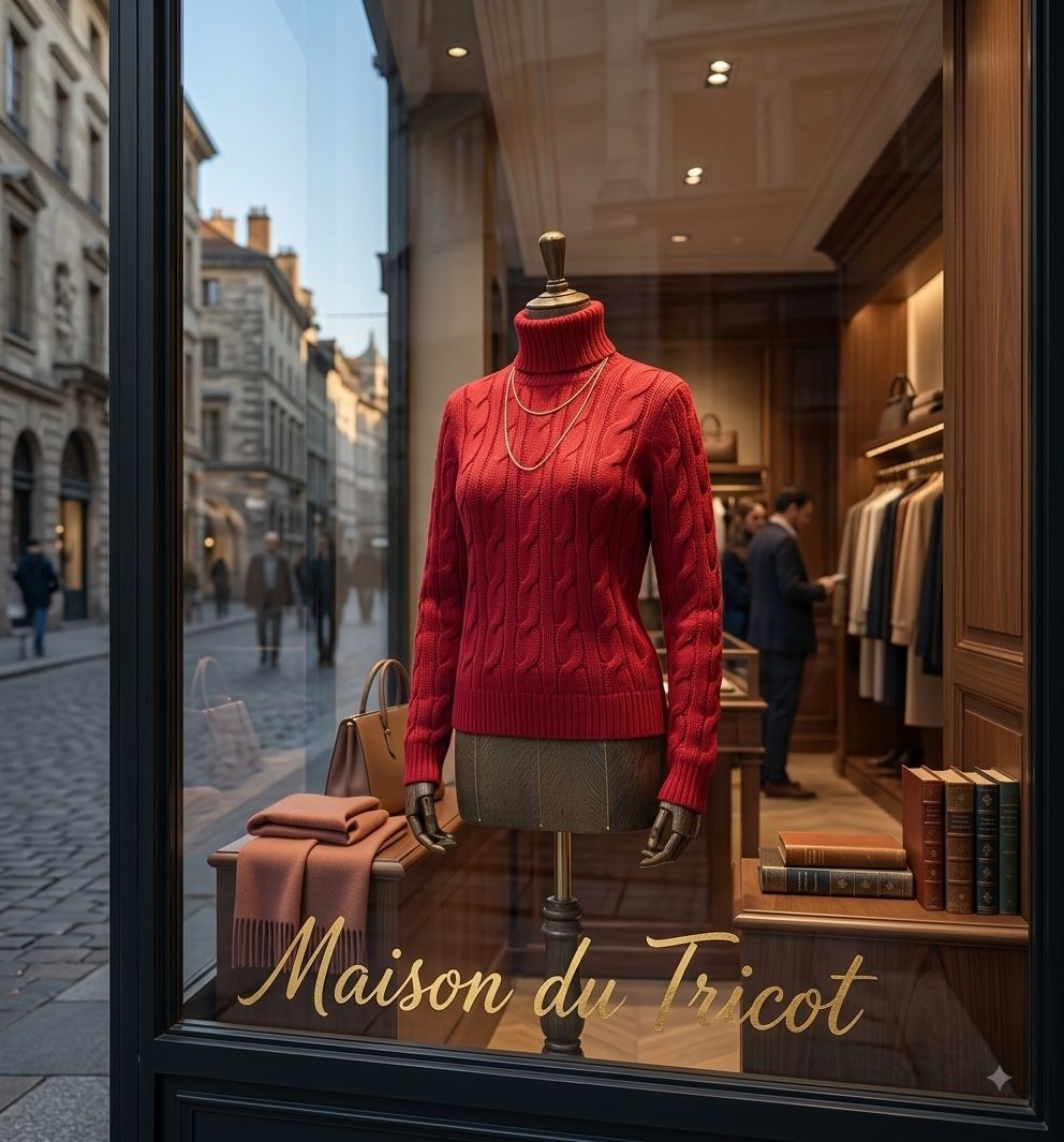 Ralph Lauren Red Cable Knit Turtleneck Sweater Size Medium