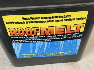 ROOFMELT Ice Dam Prevention Tablets - Safely Melts Ice from Roofs