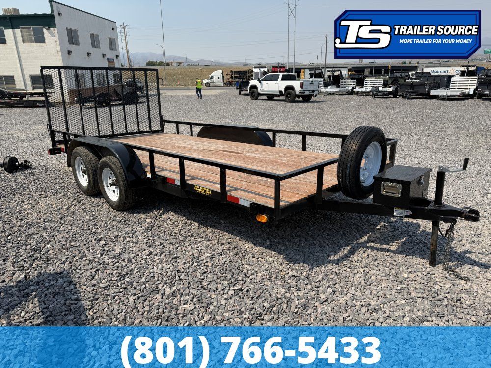 7x16 Big Bubba Utility ATV Trailer - 7K GVWR - Spare Tire, Tongue Box