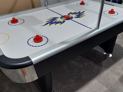 Air Hockey Table w/ Digital Scoreboard, Paddles, Pucks