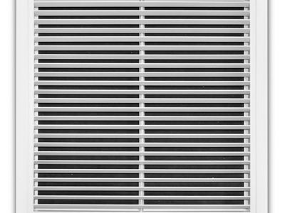20 in. X 20 in. Aluminum Fixed Bar Return Air Filter Grille in White