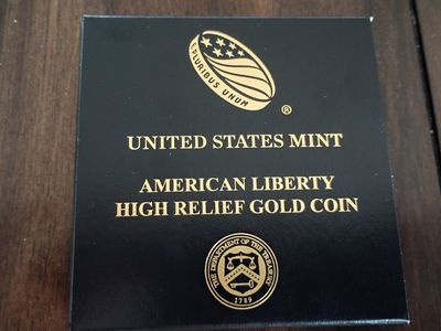 2015-W American Liberty High Relief 1 oz Gold Coin with Original US Mint Packaging & COA