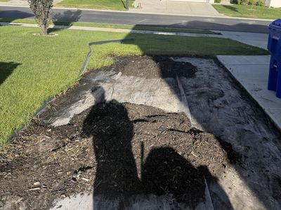 Free dark wood mulch