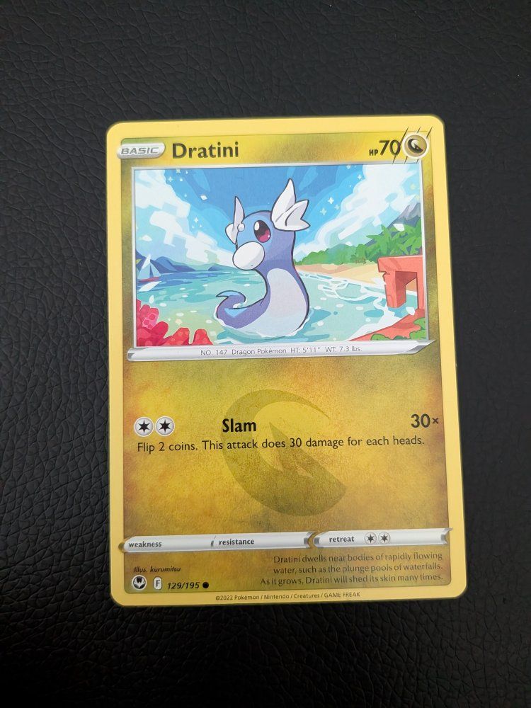 Dratini 129/195 Pokémon TCG Card - Silver Tempest