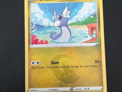 Dratini 129/195 Pokémon TCG Card - Silver Tempest