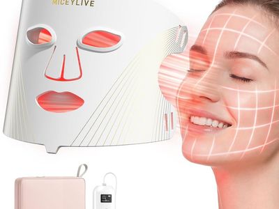 NEW Red Light Therapy for Face Mask, Blue Light Therapy for Acne, Wrinkle Care LED Face Mask, 432 LED with Full Face Coverage