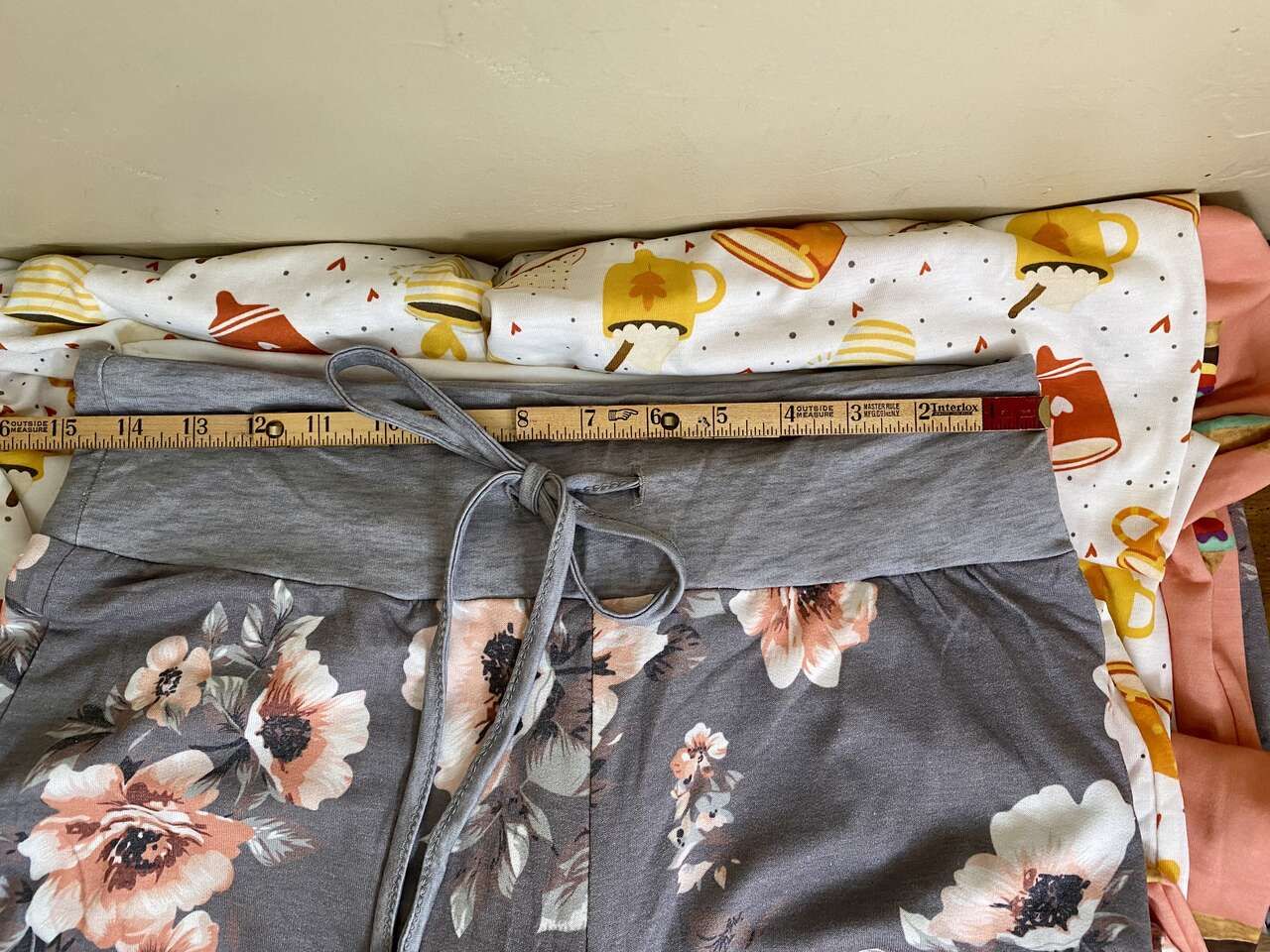 NEW! SET OF 3 Pair of PJs/Lounge Pants Womens XL - All 3 $20 or $10 ea. - Floral-Hamburger-Coffee - C PICS