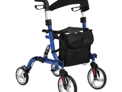 Walker Senior Rollator All Terrain Seat Foldable Lightweight Adjustable NEW Rolling
