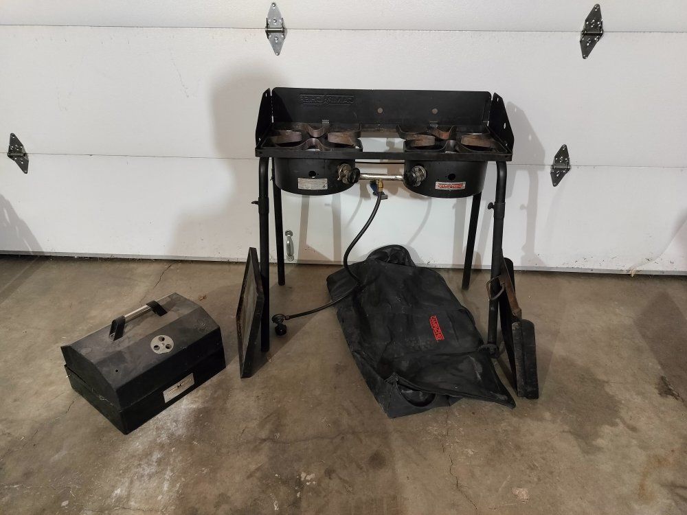 2 burner propane camp chef stove