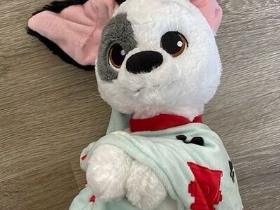 Disney Parks Babies Dalmatians Patch Plush swaddle