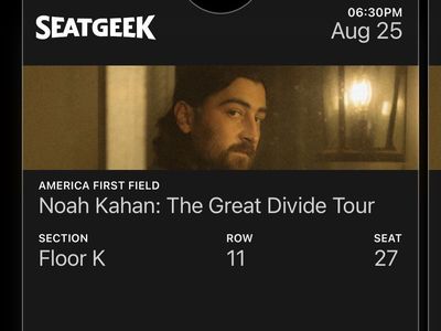 Noah Kahan Floor Tickets