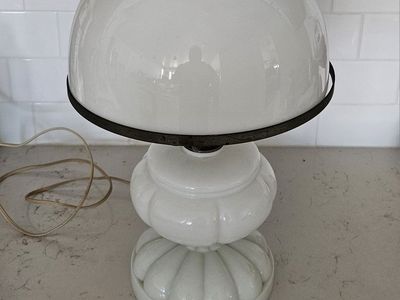 Vintage Milk Glass Lamp