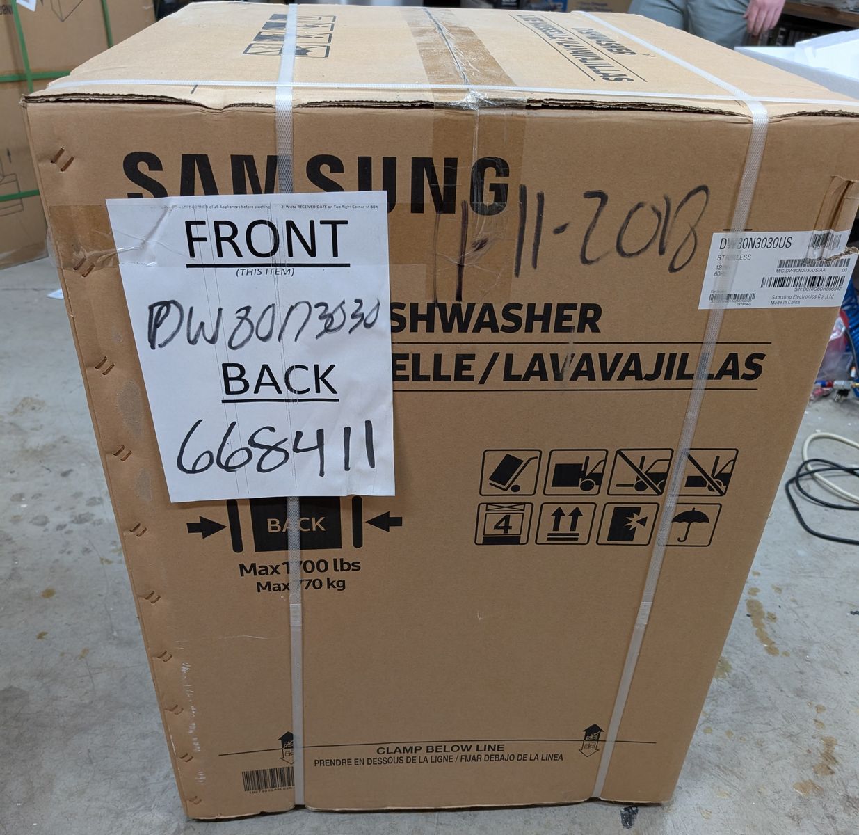 New Samsung dishwasher