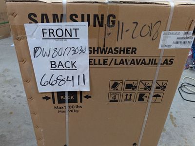 New Samsung dishwasher
