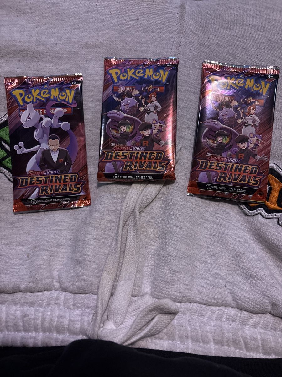 *FACTORY SEALED* Pokemon TCG Scarlet & Violet Destined Rivals Booster Packs (3x) - 10 Cards Each
