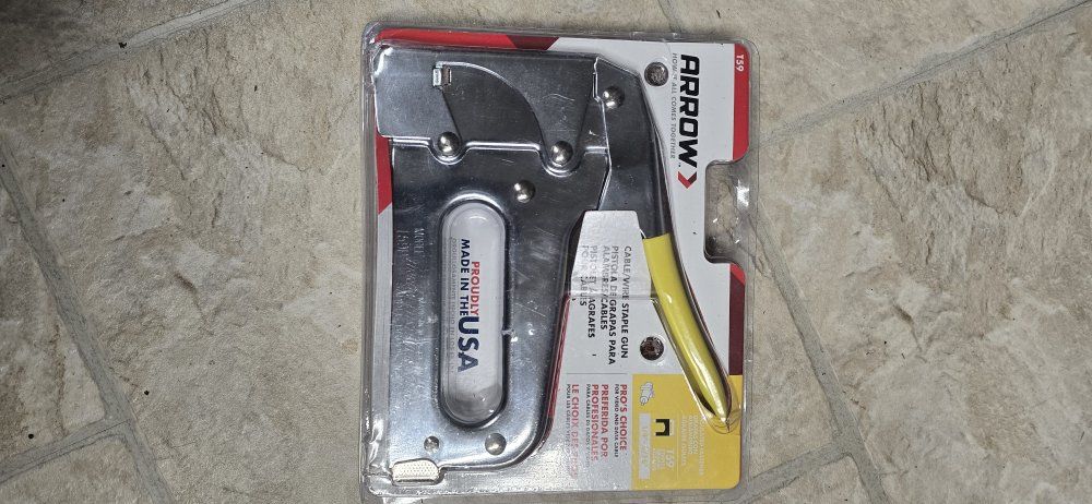 New Arrow T59 Cable/Wire Staple Gun - Pro's Choice, Made in USA