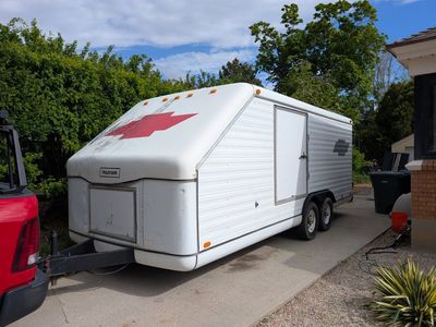 7.5x20' Haulmark Enclosed Car Hauler Trailer with slide out ramps