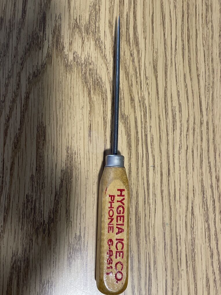 Vintage Sugarhouse, Utah Ice pick. MINT! Hygeia