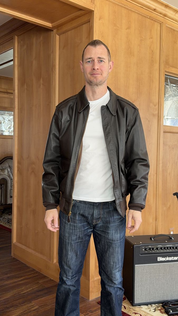 Estate sale - Cockpit USA A-2 genuine goatskin bomber jacket - Made in USA
