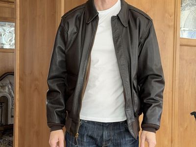 Estate sale - Cockpit USA A-2 genuine goatskin bomber jacket - Made in USA