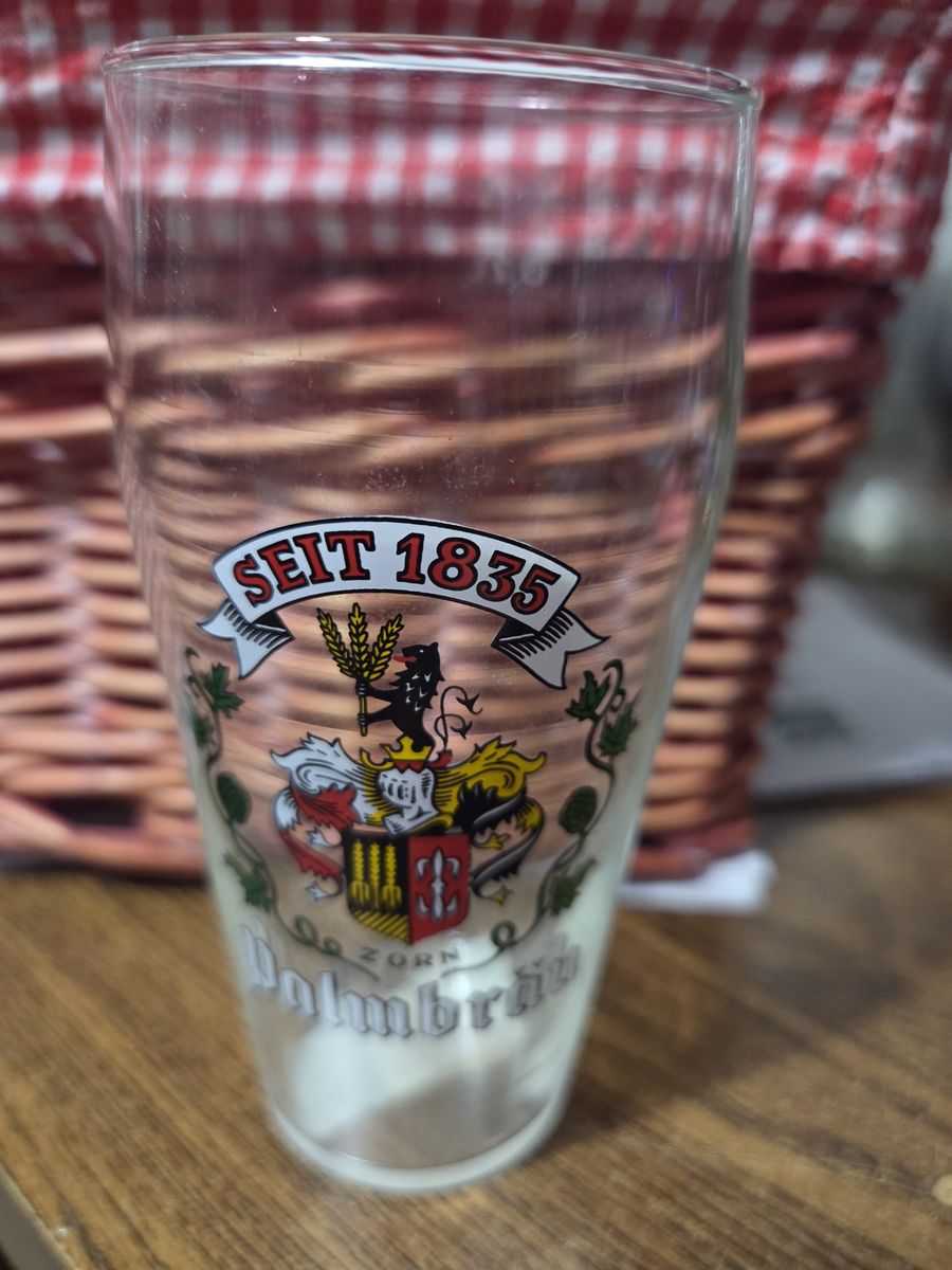 Vintgage German Halmbrau Brewery .2L glass