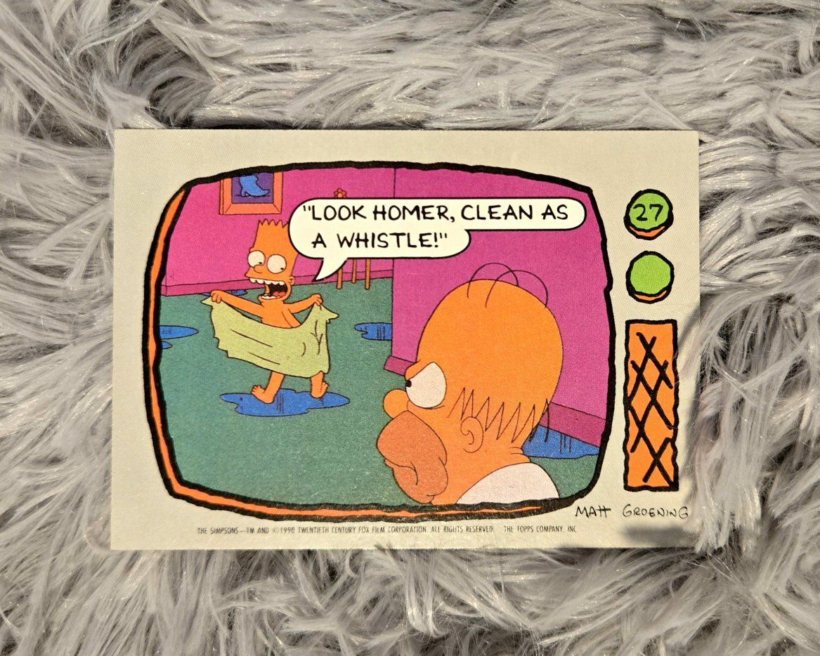 Matt Groening Bundle: "Work/Love is Hell" Books + Topps Simpsons Trading Cards Bundle [1980-90s]