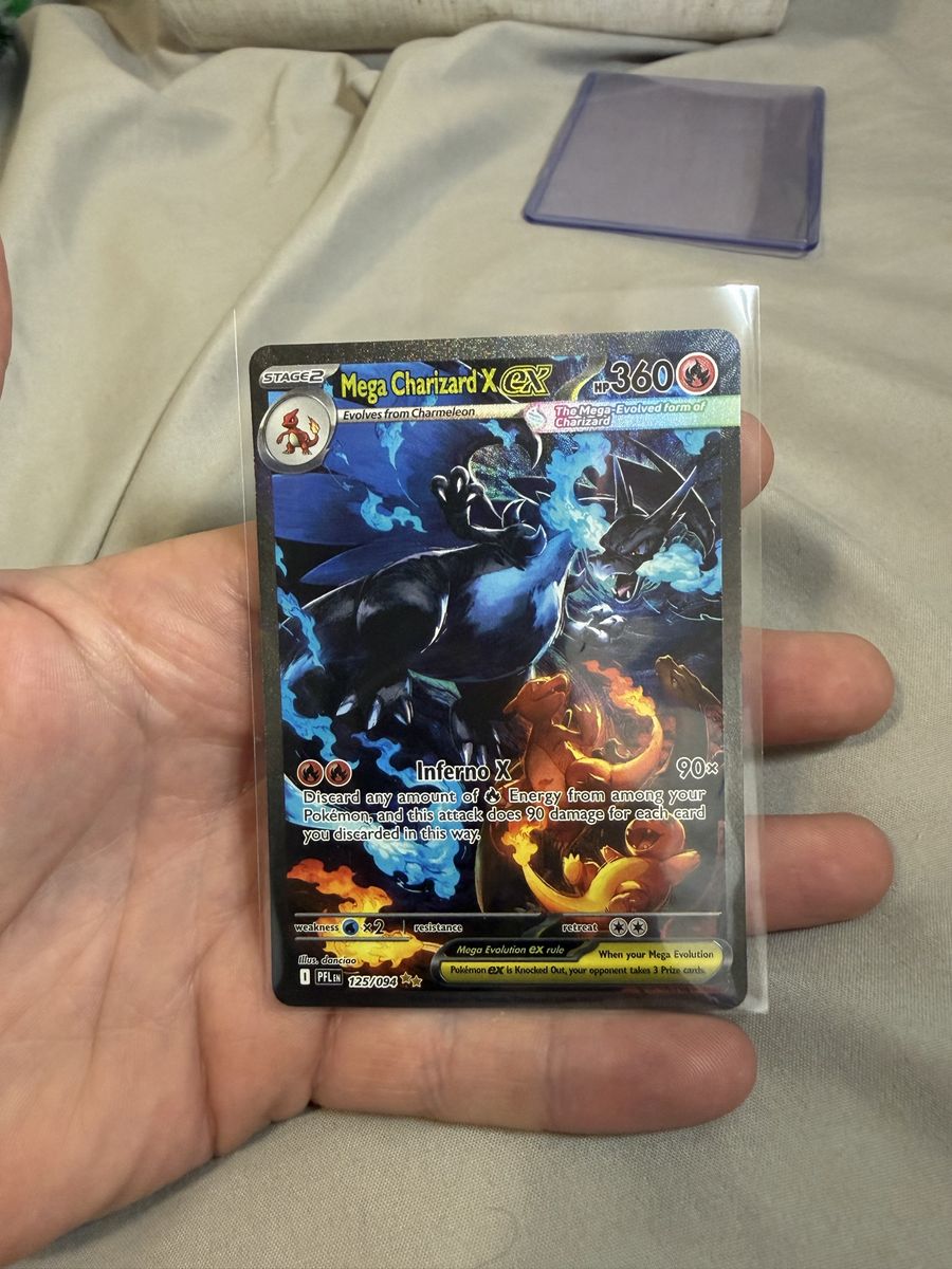 Pokemon Mega Charizard X EX SIR Phantasmal flames Trading Card