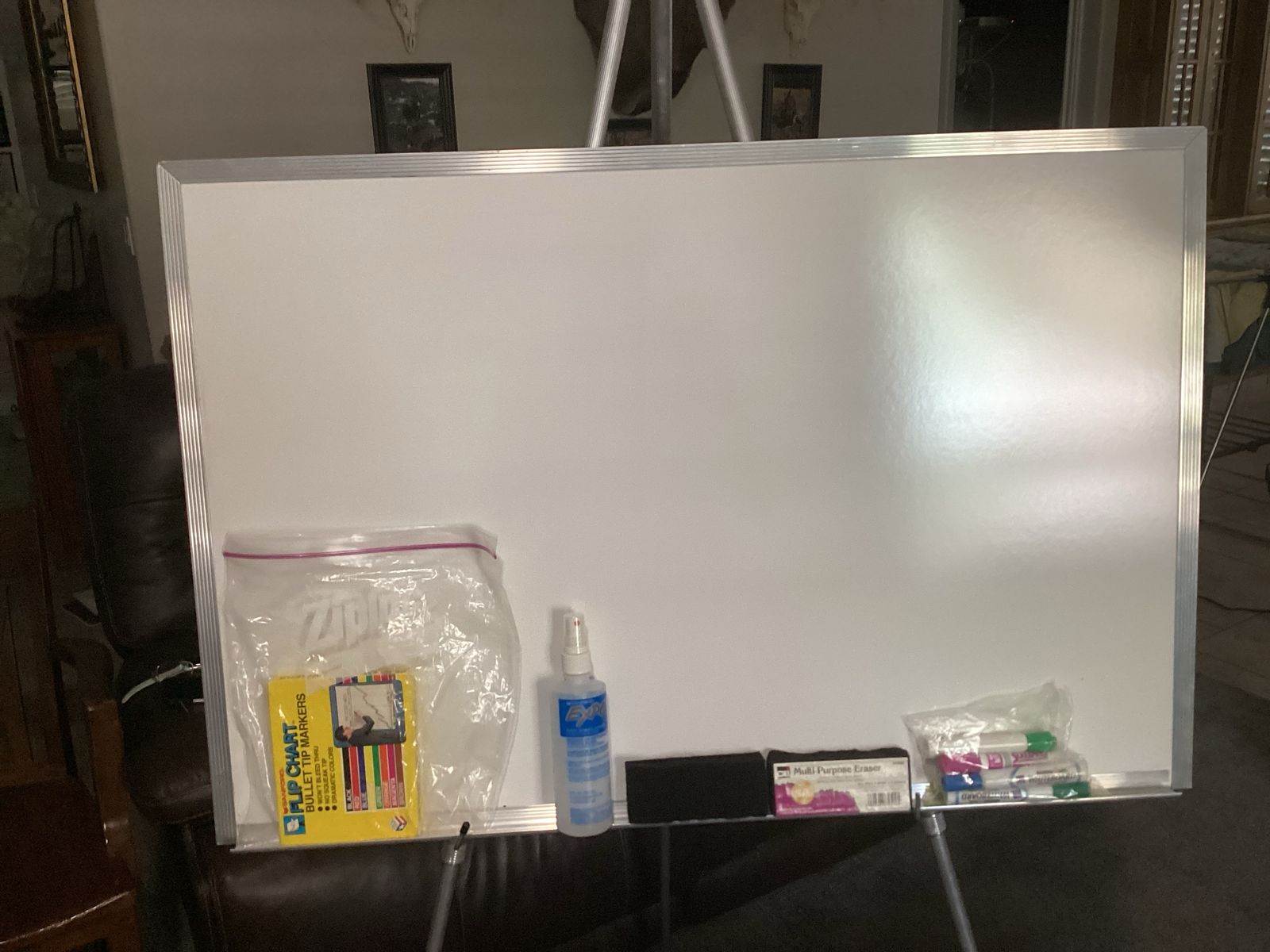 Whiteboard with Stand and Accessories - Ideal for Presentations & Home Office