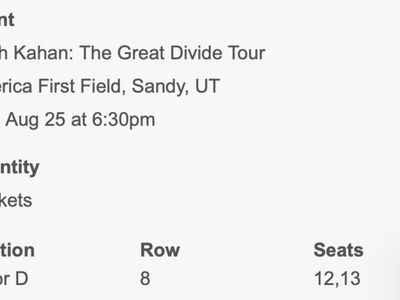 2 Noah Kahan Floor Tickets 8/25!