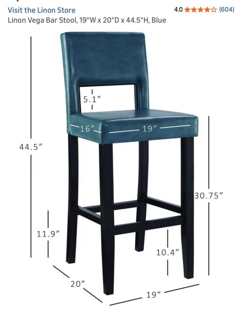 2 Bar Height Counter Stools