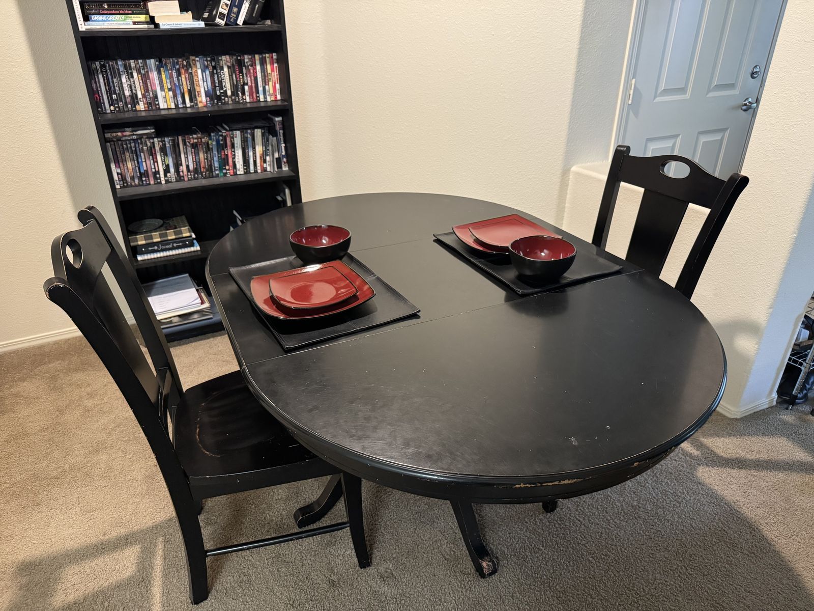 Dining table and chairs