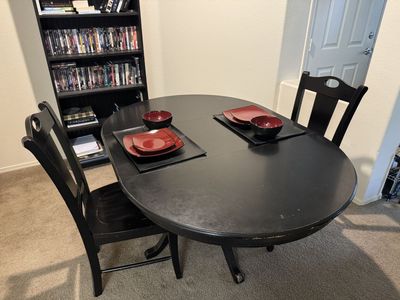 Dining table and chairs