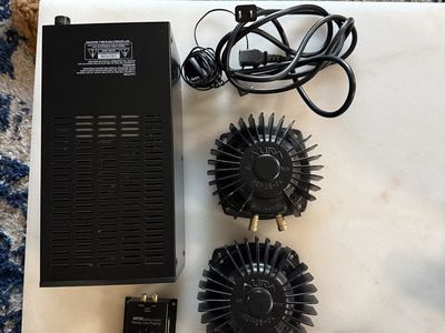 Dayton Audio APA 150 Stereo Amplifier MCM Audio Stereo Line Preamp & 2 Aura AST-2B-04 Bass Shakers (Pair) with Power Supply